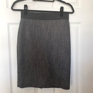 Tweed pencil skirt above knee from express
